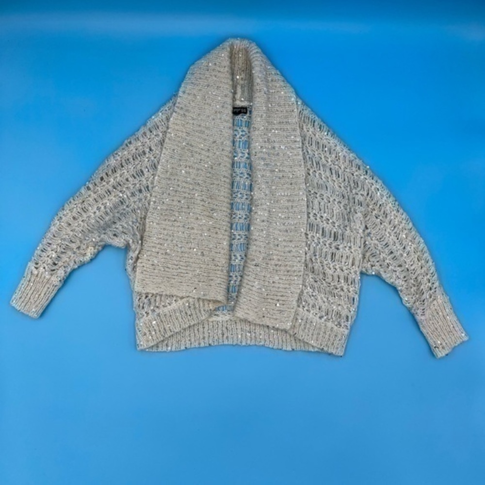 Express Cream Wool/Mohair Cardigan Sweater